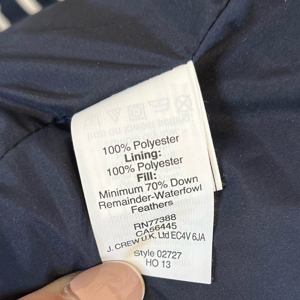 J. Crew Navy Blue Lightweight Vest - Picture 6 of 7
